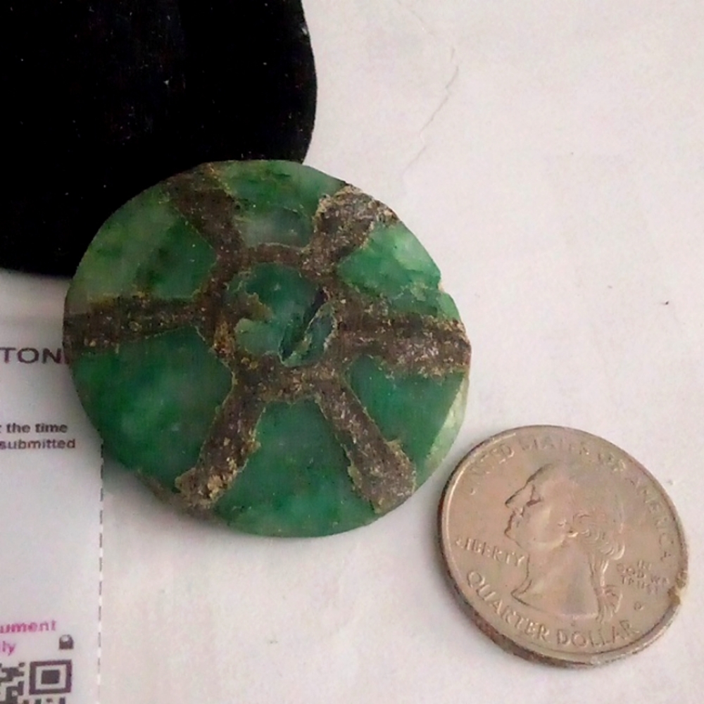 Huge Rare Certified 96ct Trapiche Emerald